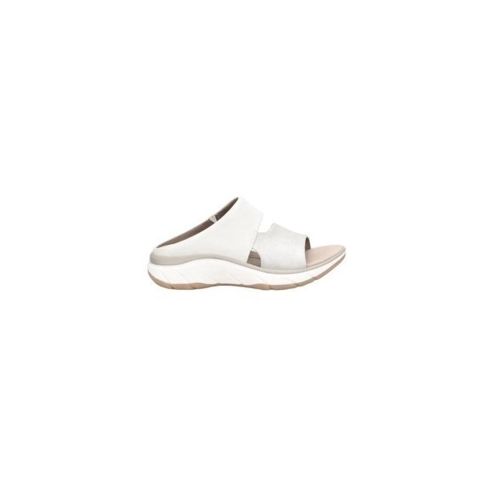 Bionica Airmont  leather slip on sandals silver and white size 9